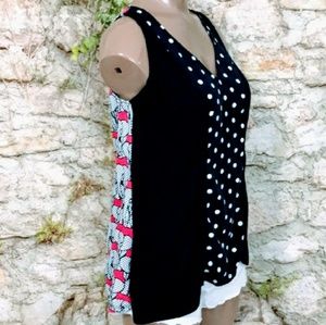 Crown & Ivy Animal Print Top Size 1X